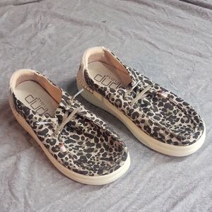 Hey Dude Women's Leopard Platforms